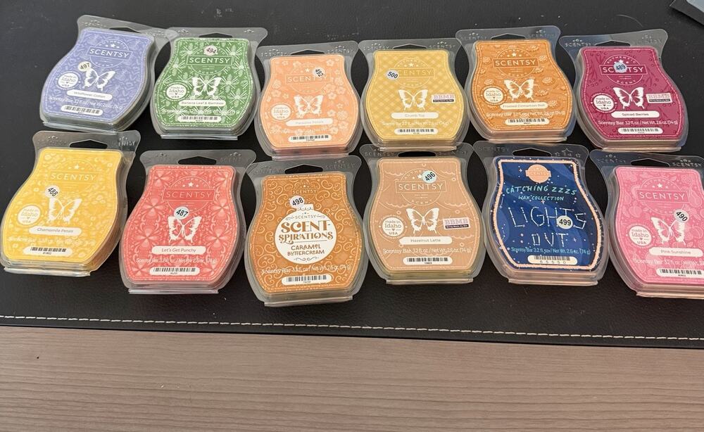 Scentsy Wax Bars Lot of 12 Retired Discontinued BBMB New Unused Assorted Scents